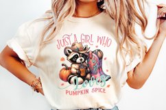 Just a Girl who Loves Pumpkin Spice PNG, Fall Themed Png Product Image 2