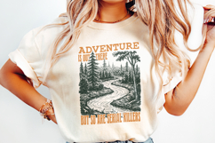 Funny Outdoors Forest Camping, Sublimation and Clipart PNG, Product Image 2