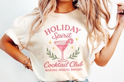 Holiday Spirit Cocktail Club PNG, Festive Christmas Drink, Product Image 2