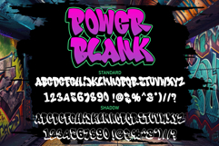 Power Blank | Bold Layered Graffiti Font Product Image 6