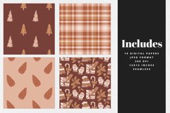 Terracotta Holiday Digital Paper Product Image 2