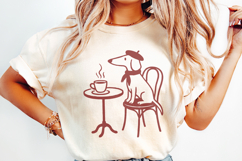 Dachshund Coffee PNG, French Dog Art, Digital Download, Product Image 2