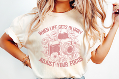 When life Gets Blurry Png, Boho Sublimation, Motivational Product Image 2