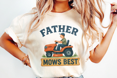 Father Mows Best, Funny Father&#039;s Day PNG, Digital Download, Product Image 2