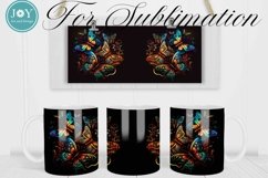 BUTTERFLIES 11OZ 12OZ 15OZ COFFEE MUG DESIGN, MUG WRAPS Product Image 2