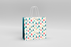 4 Retro Christmas Seamless Patterns, Xmas Digital Paper PNG Product Image 2