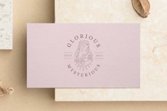 Minimalist female esoteric floral portrait logo Product Image 2