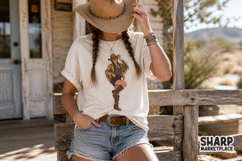 Fringe Jacket Cowgirl Boots PNG, Western PNG, Trendy PNG, Product Image 2