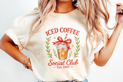 Iced Coffee Social Club Est. 1987 PNG, Coffee Club Lover Product Image 2