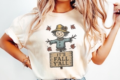 It’s Fall Y’all PNG, Scarecrow Autumn Shirt, Cute Fall Product Image 2