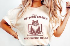 None Of Your Emails Are Finding Me Well, Funny Grumpy Cat Product Image 2