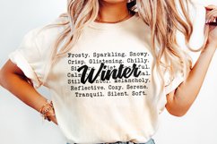 Winter Words PNG, Cozy Sweaters, Winter Tshirt Design, Snow Product Image 2