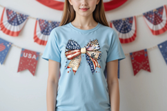 Honor the brave usa coquette bow patriotic png Product Image 2