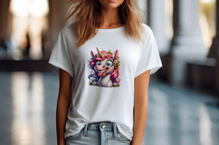 Crazy Unicorn Clipart PNG, Funny Sublimation Design PNG File Product Image 2