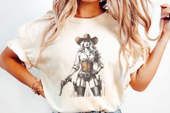 Retro Hot Cowgirl PNG, Western Wild West Digital Download, Product Image 2