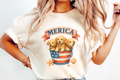 Patriotic Labrador PNG, Kids Hunting PNG, Fourth of July Product Image 2