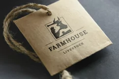 Farmhouse livestock agriculture organic product logo Product Image 2