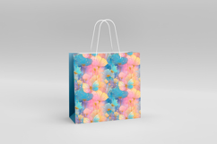 Floral Whimsical Gradient Seamless Tumbler Wrap 20 oz Product Image 2