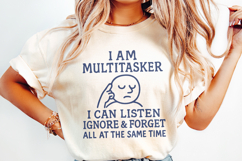 Multitasker Humor Png, Sublimation Design, Retro Png, Funny Product Image 2