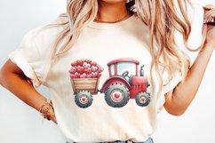 Valentines Day Tractor PNG, Kids Valentine Download, Boys Product Image 2