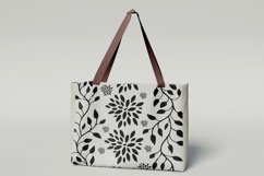 Black &amp; White Floral V01 Seamless Patterns Collection Product Image 2