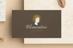 Floral hairdress woman minimal logo Product Image 2