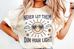 Never Let Them Dim Your Light png, Cute Inspirational Product Image 2