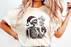 Spooky Christmas PNG, Skeleton Christmas Funny PNG Product Image 2