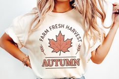 Farm Fresh Harvest Autumn PNG, Fall Maple Leaf Shirt Product Image 2