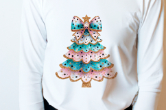 4 Whimsical Christmas Trees Clipart, Whimsy Xmas PNG Files Product Image 2