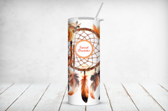 Boho Dream Catcher Tumbler Wrap 20 oz, Sublimation Design Product Image 2