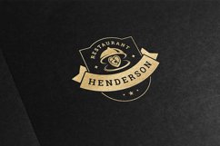 Restaurant retro logotype template Product Image 2