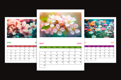 2026 Floral Monthly Printable Photo Calendar PDF Files Product Image 3