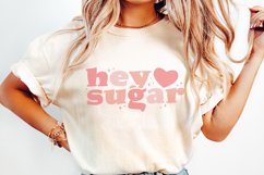 Hey Sugar png, Funny Valentine PNG, Sublimation File, Retro Product Image 2