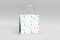 4 Colorful Star Seamless Patterns, Rainbow Digital Paper PNG Product Image 2