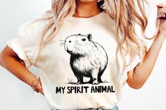 Capybara Spirit Animal PNG, Capybara Lover, Capybara Gift, Product Image 2