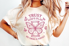 Trust God&#039;s Plan His Timing Is Perfect PNG  Christian Product Image 2