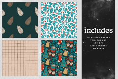 16 Happy Holidays Seamless Patterns Product Image 2