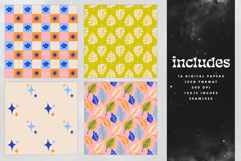 16 Blue Spring Seamless Patterns Product Image 2