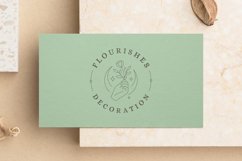 Hand holding flower round logo Product Image 2