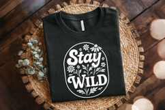 Stay Wild PNG, Boho PNG Floral Design, Wildflower Botanical Product Image 2