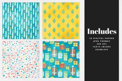 Watercolor Birthday Digital Paper | 16 JPEG Seamless Pattern Product Image 2