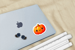 Cute Halloween Character Stickers, Digital Sticker Sheet PNG Product Image 2