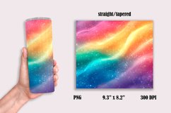 Rainbow Holographic Tumbler Wrap Sublimation, 20 oz Product Image 2