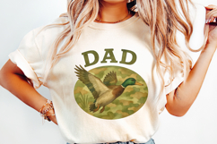 Camo Dad PNG, Father&#039;s Day PNG, Camo Flying Mallard Duck, Product Image 2