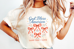 God Bless America PNG, Coquette 4th of July PNG, Patriotic Product Image 2