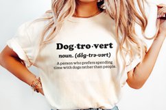 Dogtrovert Definition PNG, Dog Mom png, Dog Quote png, Dog Product Image 2