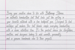 Buttercup Stories - Ballpoint Handwritten Font Product Image 3