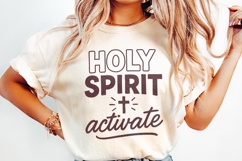 Holy Spirit Activate PNG, Christian Shirt PNG, Faith Product Image 2