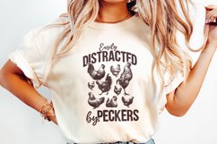 Easily Distracted By Peckers PNG, Chicken Humor Design, Product Image 2